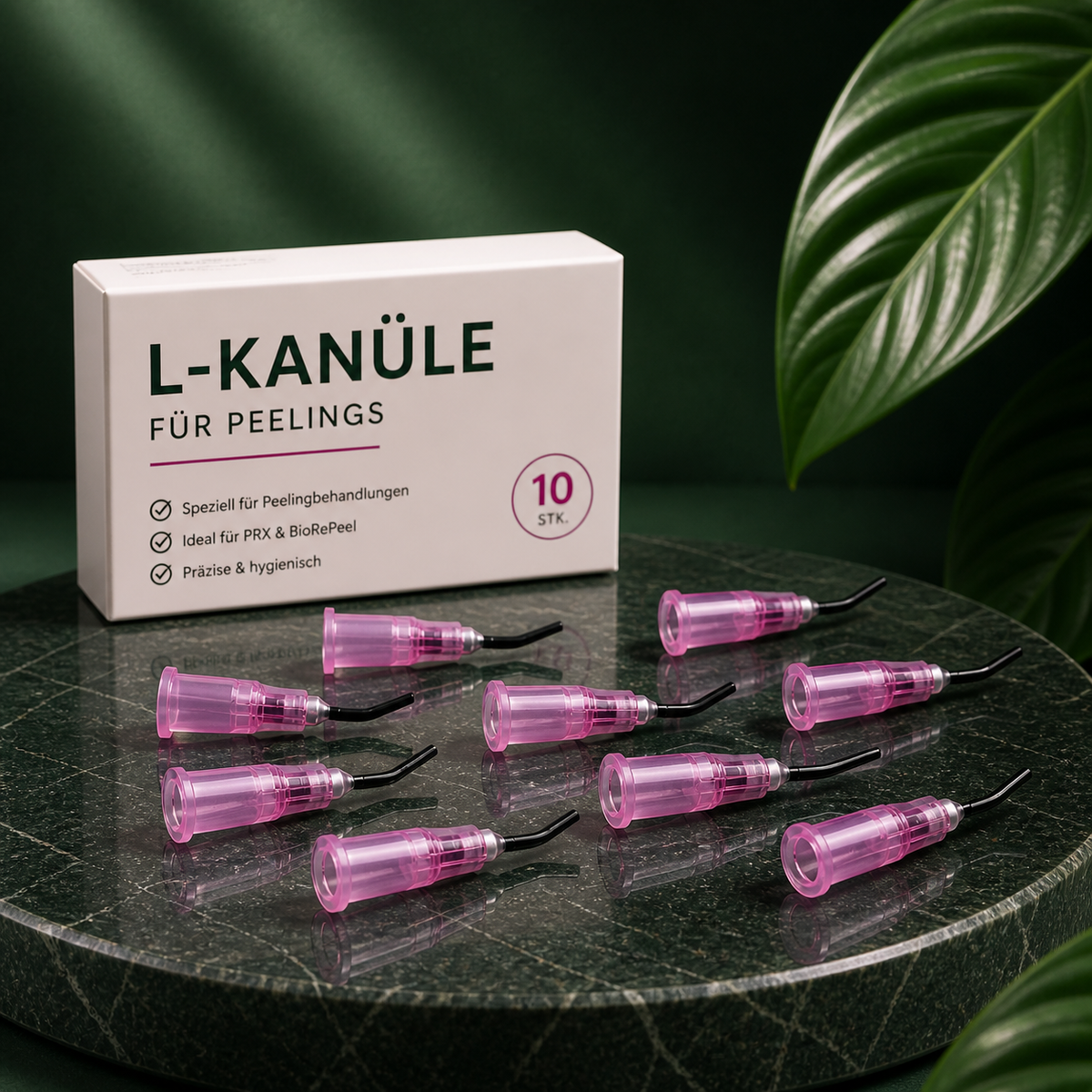 L-Kanüle für Peelings